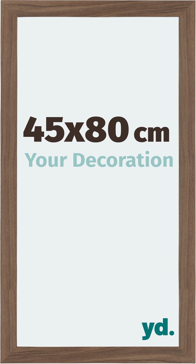 Your Decoration - Fotolijst 45x80 cm - MDF - Walnoot Donker - Mura