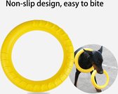 Honden speelgoed - Ring - Bijten - Apporteren - Drijft - Ring - Geel - XL