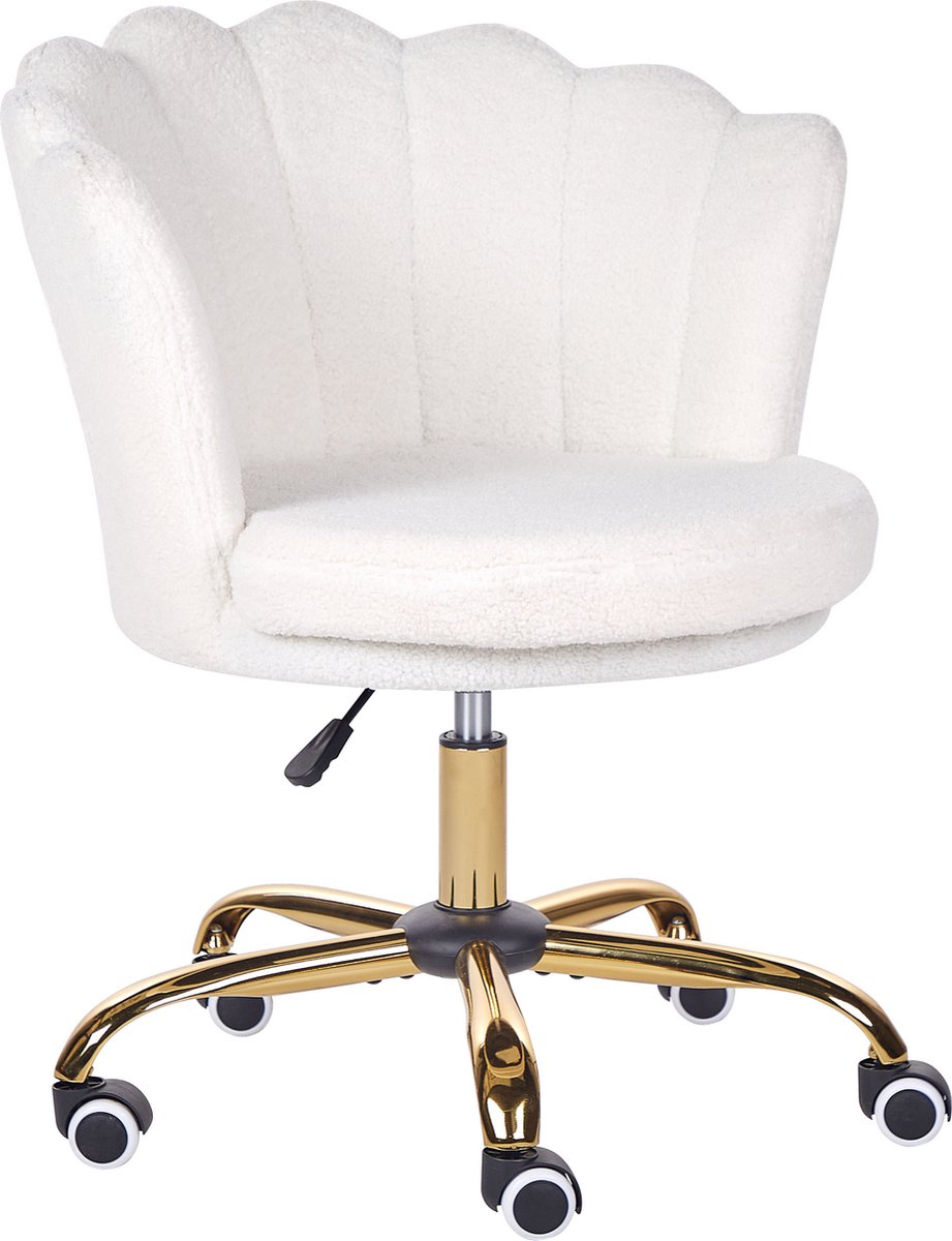 BELIANI MONTICELLO - Bureaustoel - Wit - Bouclé - BELIANI - €149,99