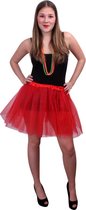 Dans & Entertainment Kostuum | Tule Rok Ballet Rood Vrouw | One size | Carnaval kostuum | Verkleedkleding