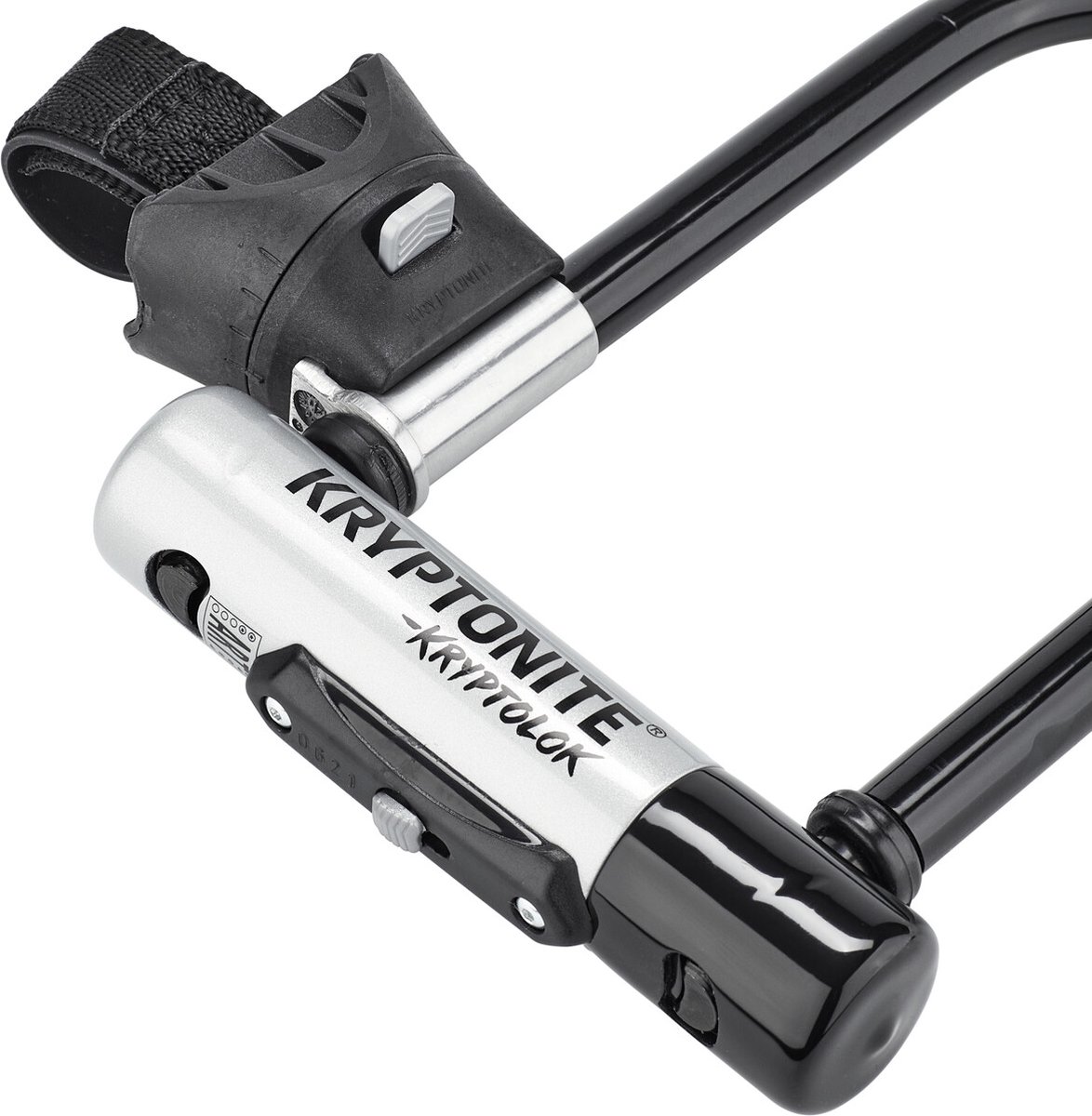 Kryptonite Moderate Beugelslot met kabel – Fiets – ART-2 Slot – Beugelslot Elektrische Fiets – 22,9 cm lang – Staal – Zwart/Zilver – foto 7