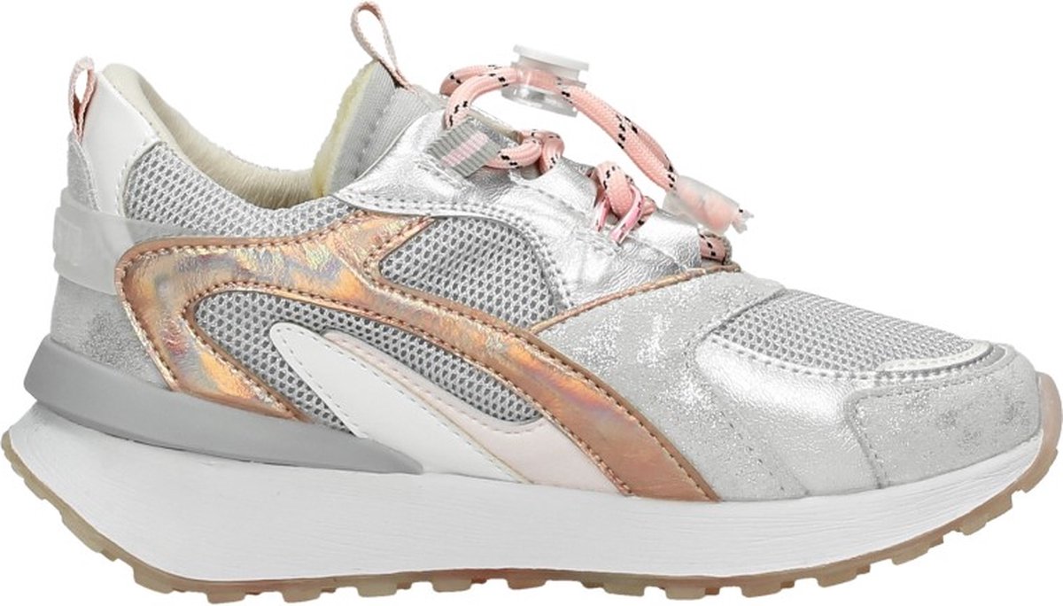 Shoesme Barst by Shoesme Sneakers Laag - Zilverkleur - Maat 36