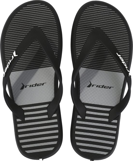 Rider R1 Style Slippers Heren - Black/Grey - Maat 39/40