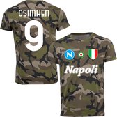 Napoli Osimhen 9 Camouflage Team T-Shirt - Groen - S