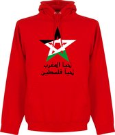 Viva Marokko Palestina Hoodie - Rood - L