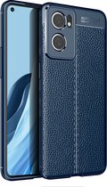 Mobigear Hoesje geschikt voor OnePlus Nord CE 2 Telefoonhoesje Flexibel TPU | Mobigear Luxury Backcover | Nord CE 2 Case | Back Cover - Blauw