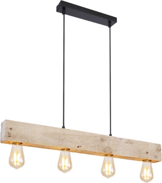 Moderne 4-lichts hanglamp met E27 fitting | 80 x 6 x 120 cm | Woonkamer | Eetkamer