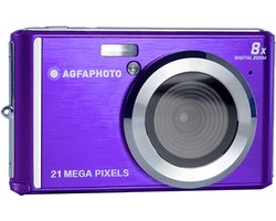 AGFAPHOTO Realishot DC5200 - Appareil Photo Numérique Compact, CMOS 21MP, Écran LCD 2,4", Zoom Digital 8x, Vidéo HD 720p, Batterie Lithium, Cartes SD, Modes Scène