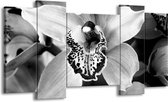 Peinture | Peinture sur toile fleur | Noir, blanc, gris | 120x65cm 5 Liège | Tirage photo sur toile