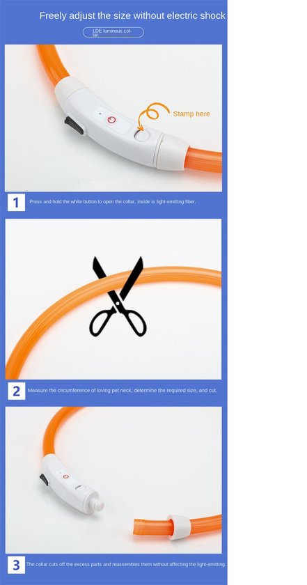 Honden led halsband - Halsband - Led - Hond - Usb - Oplaadbaar - Groen of Blauw