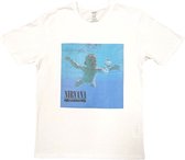 Nirvana - Nevermind Album Heren T-shirt - L - Wit