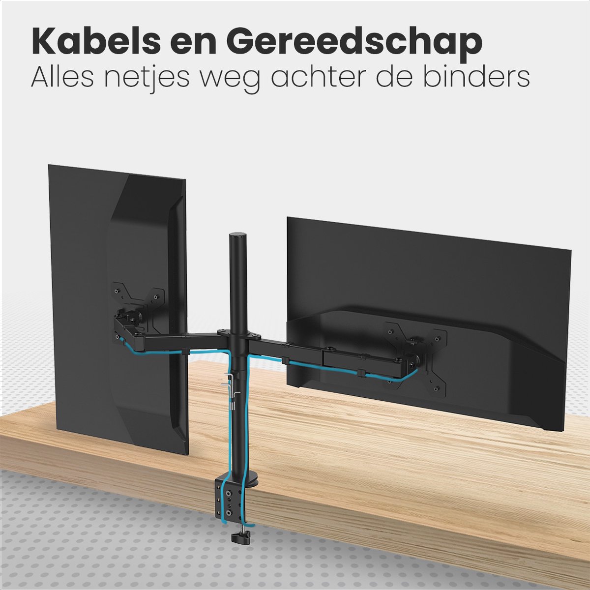 Auronic dubbele monitorarm voor 2 schermen thumbnail 5