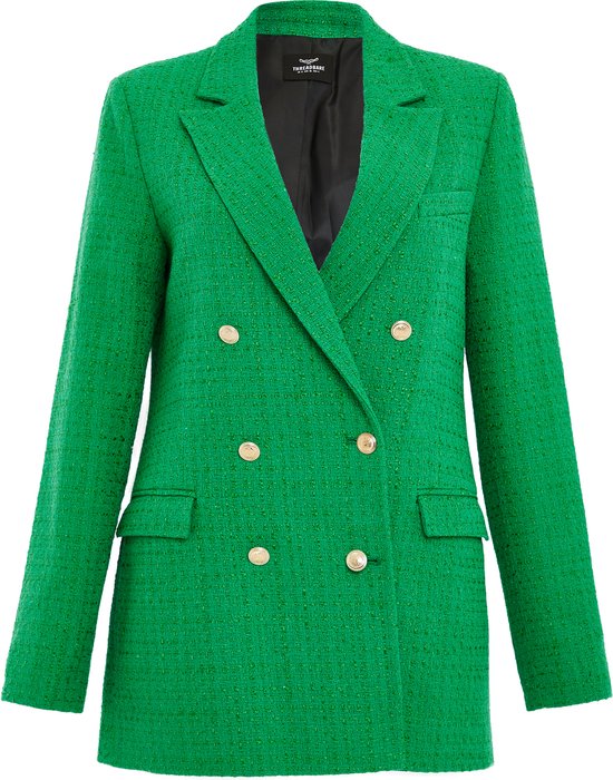 Threadbare Denim Corps Thb Chance Boucle Blazer