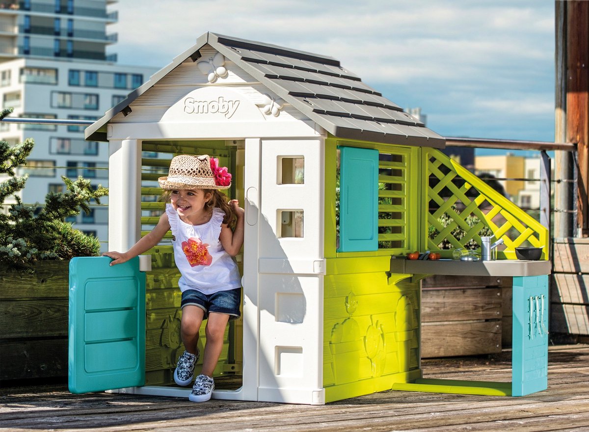 Smoby - Pretty House + zomerkeuken - 145 x 110 x 127 cm - Speelhuis - Vanaf 3 jaar. — afbeelding 8