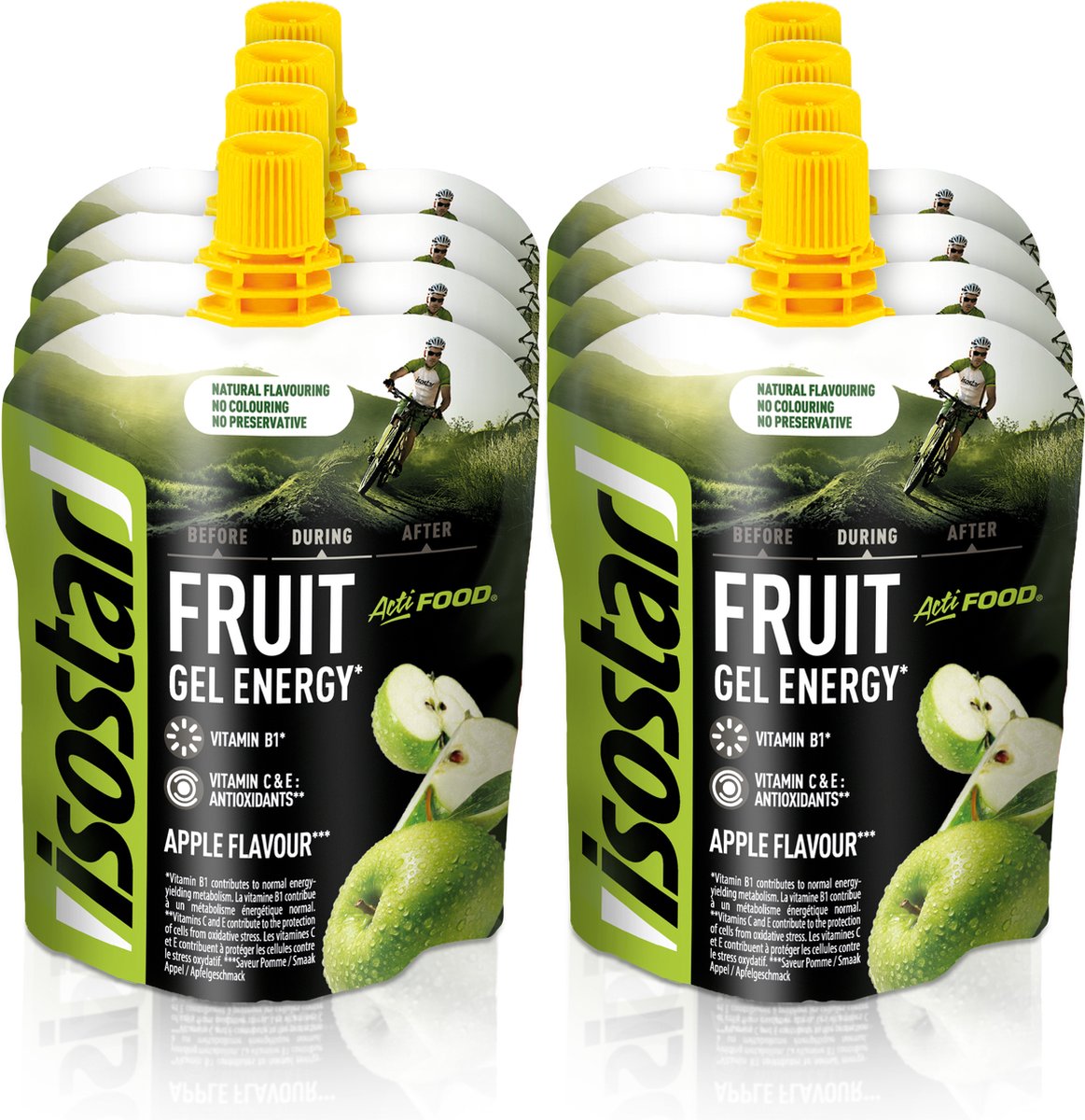 Goedkoopste Isostar Actifood - Energieboost - Appel - 8 x 90 gr