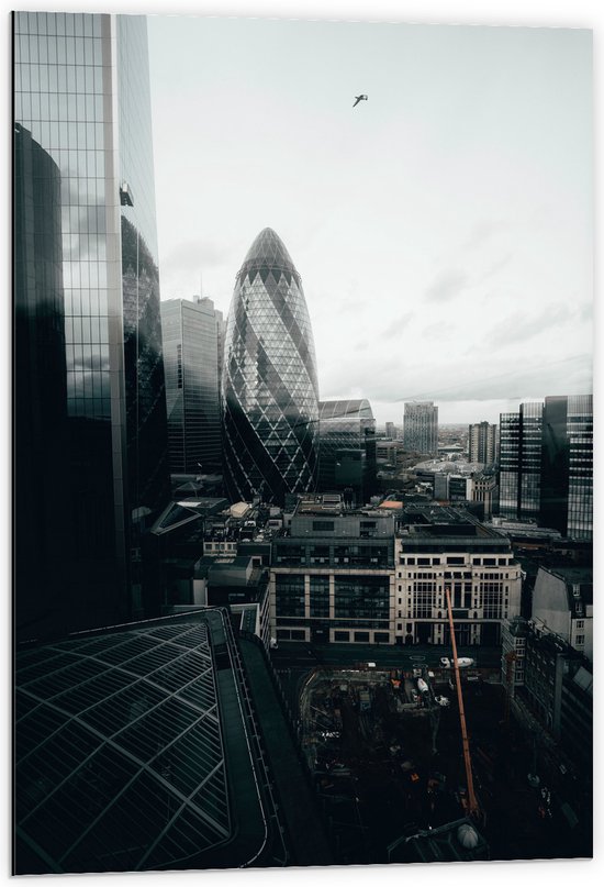 Dibond - Uitzicht van een Stad - Verenigd Koninkrijk - 60x90 cm Foto op Aluminium (Met Ophangsysteem)