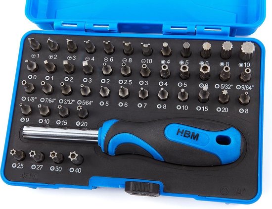 Dynaplus - Bitset - Professionele 32 delige bitset - Kleurbandjes