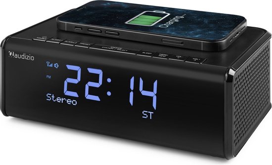Radio-réveil DAB - Audizio Cuneo - Radio-réveil Bluetooth avec chargeur sans  fil | bol