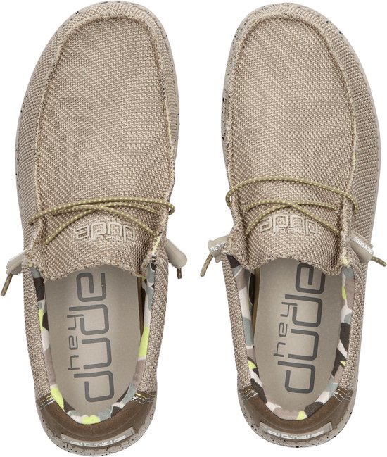 Mocassin à Lacets Hey Dude Wally Stretch Sox - Gris Gris
