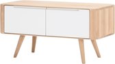 Gazzda Ena storage bench houten opbergbankje whitewash - 90 x 42 cm