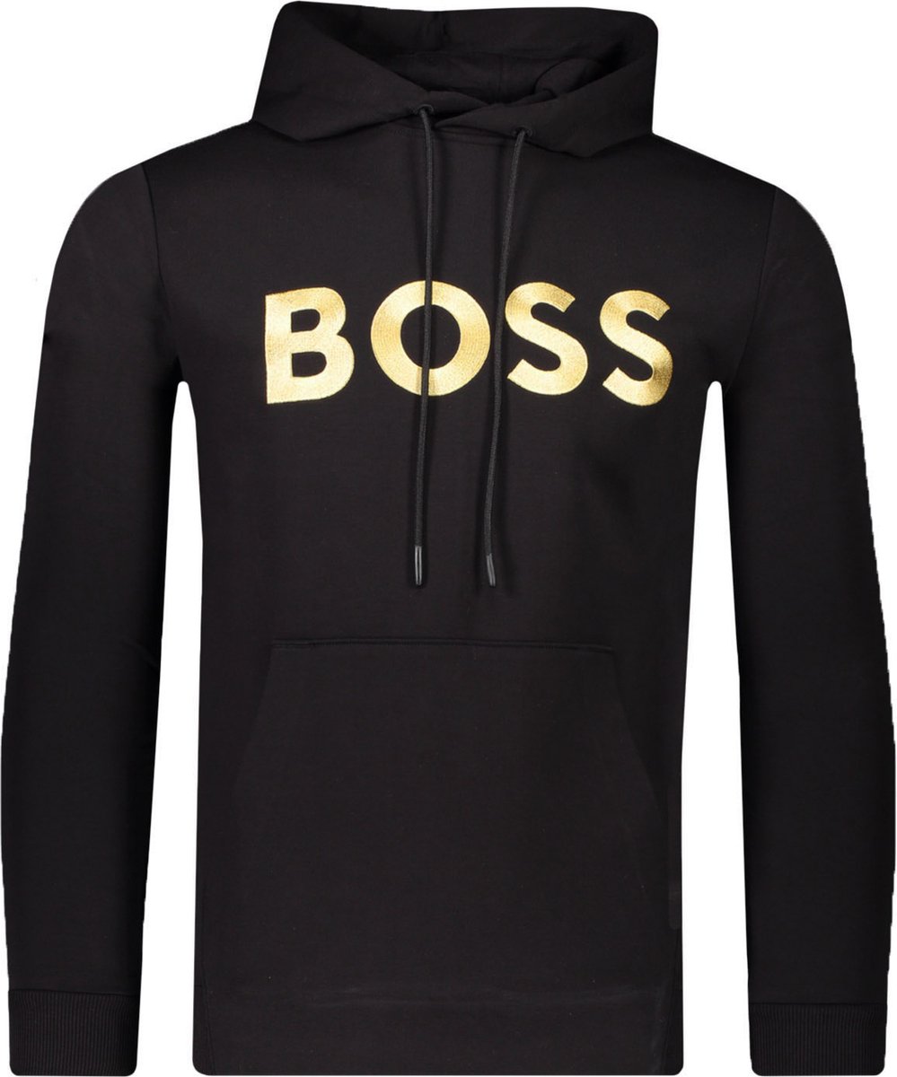 BOSS Cotton-blend Relaxed-fit Sweatshirt With Contrast Logo, 54% OFF