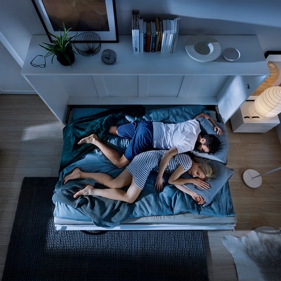 Concept Horizontaal Opklapbed Breedte 140cm - Grijs