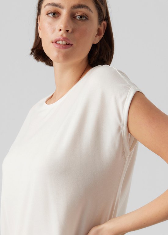 Vero Moda VMBUMPY BASIC SHIRT - Overhemdblouse - snow white/wit