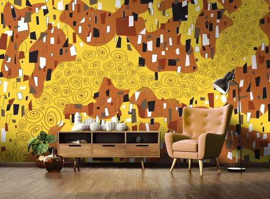 Behang Abstract Fotobehang - Vlies Behang - Abstract en Kunst - 416 x 254 cm | bol