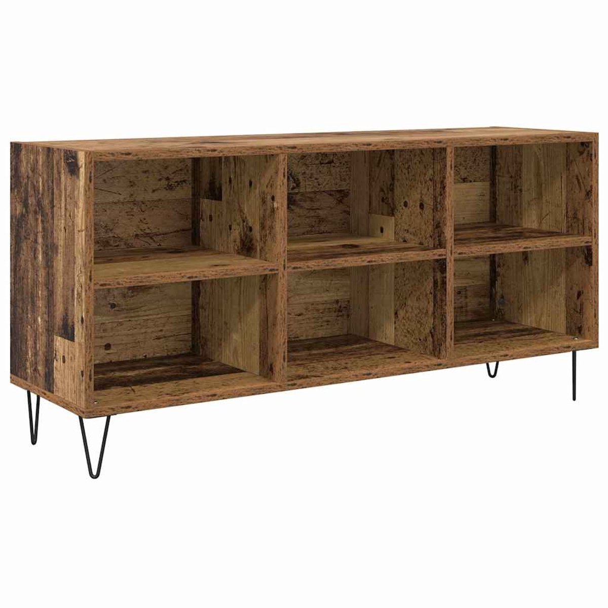 vidaXL - TV - Kast - Oud - Hout - 103,5 - x - 30 - x - 50 - cm - Bewerkt - hout