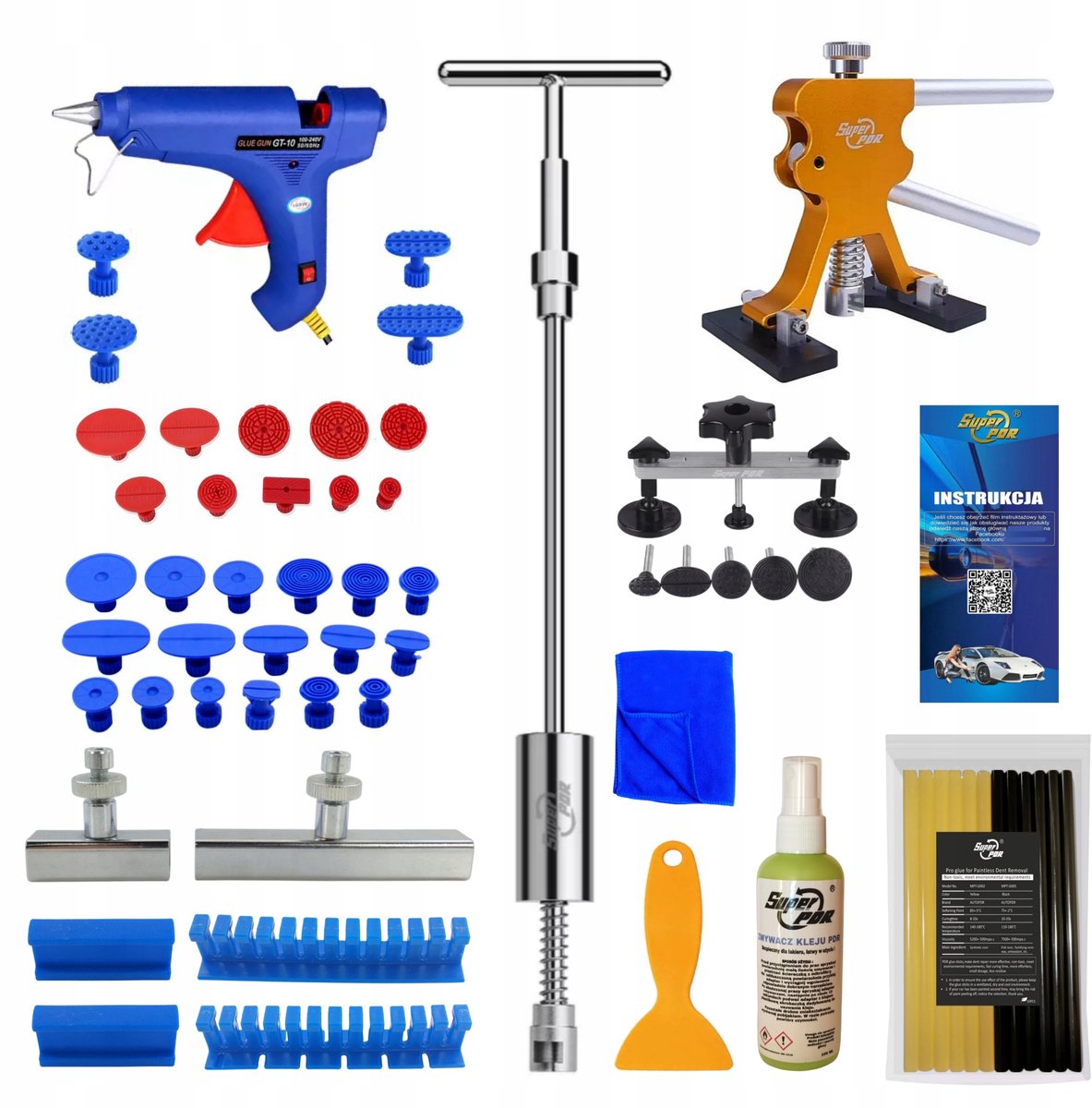 PDR Gereedschap Set - Deuk Verwijderen Zonder Lak Schade