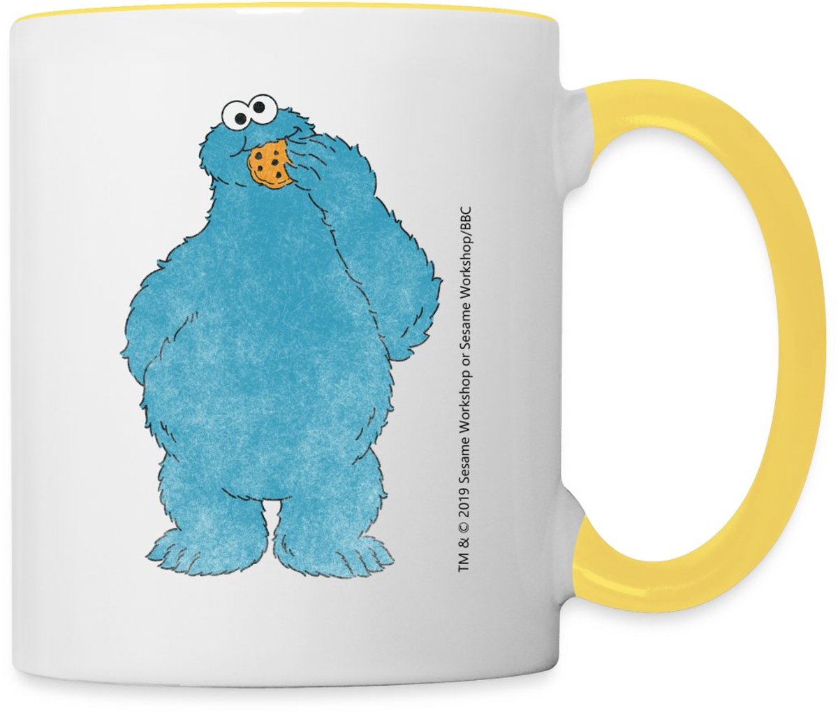 Sesamstraat Cookie Monster Snacken Mok Tweekleurig