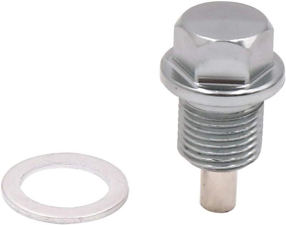 Provento - Magneet Olie Aftapschroef Set voor Auto met M14 x 1.25mm Draad - Grijs