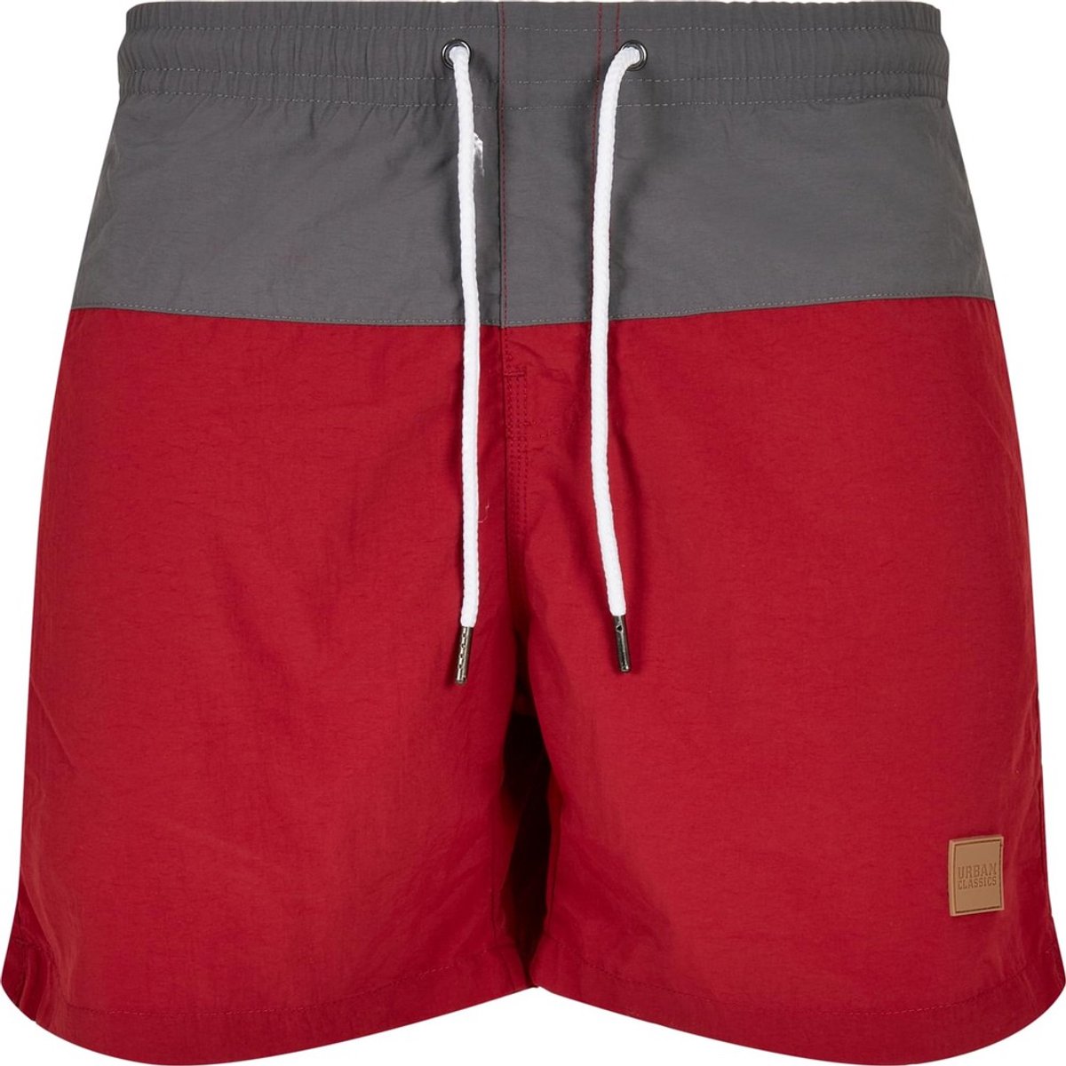 Urban Classics Block Zwemshorts S Rood