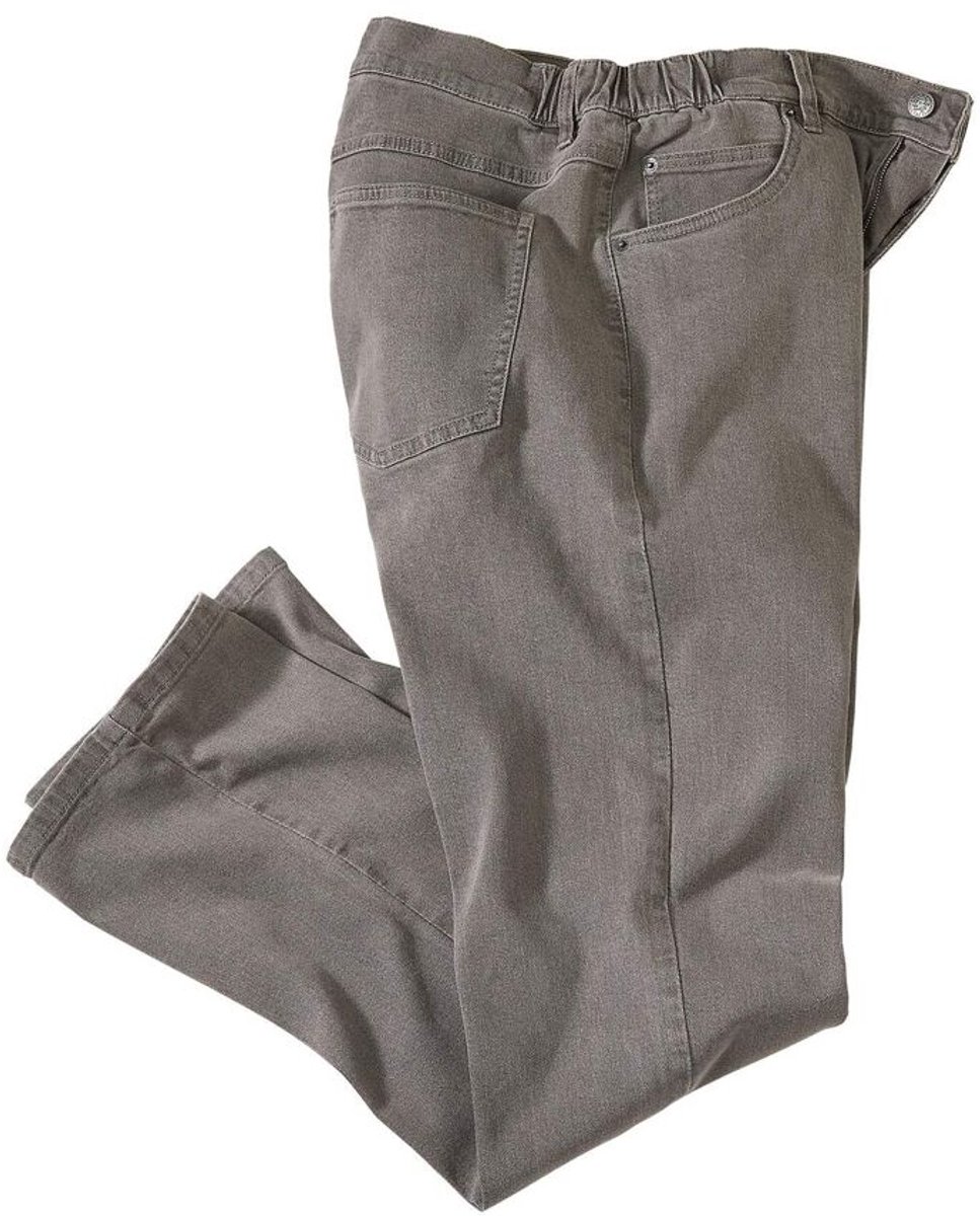 ATLAS FOR MEN - Grijze regular stretchspijkerbroek - Heren - Verkrijgbaar in grote maten - W36