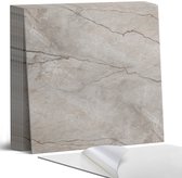 Coloray Plaktegels - Natuursteenpatroon Portugese Tegels - 30 cm x 30 cm - Grijs Plaktegels - 9 stuks - Vierkant PVC Tegels - Plaktegels Keuken - Zelfklevende Vloertegels - Vinyl Tegels Zelfklevend - Zelfklevende Tegels
