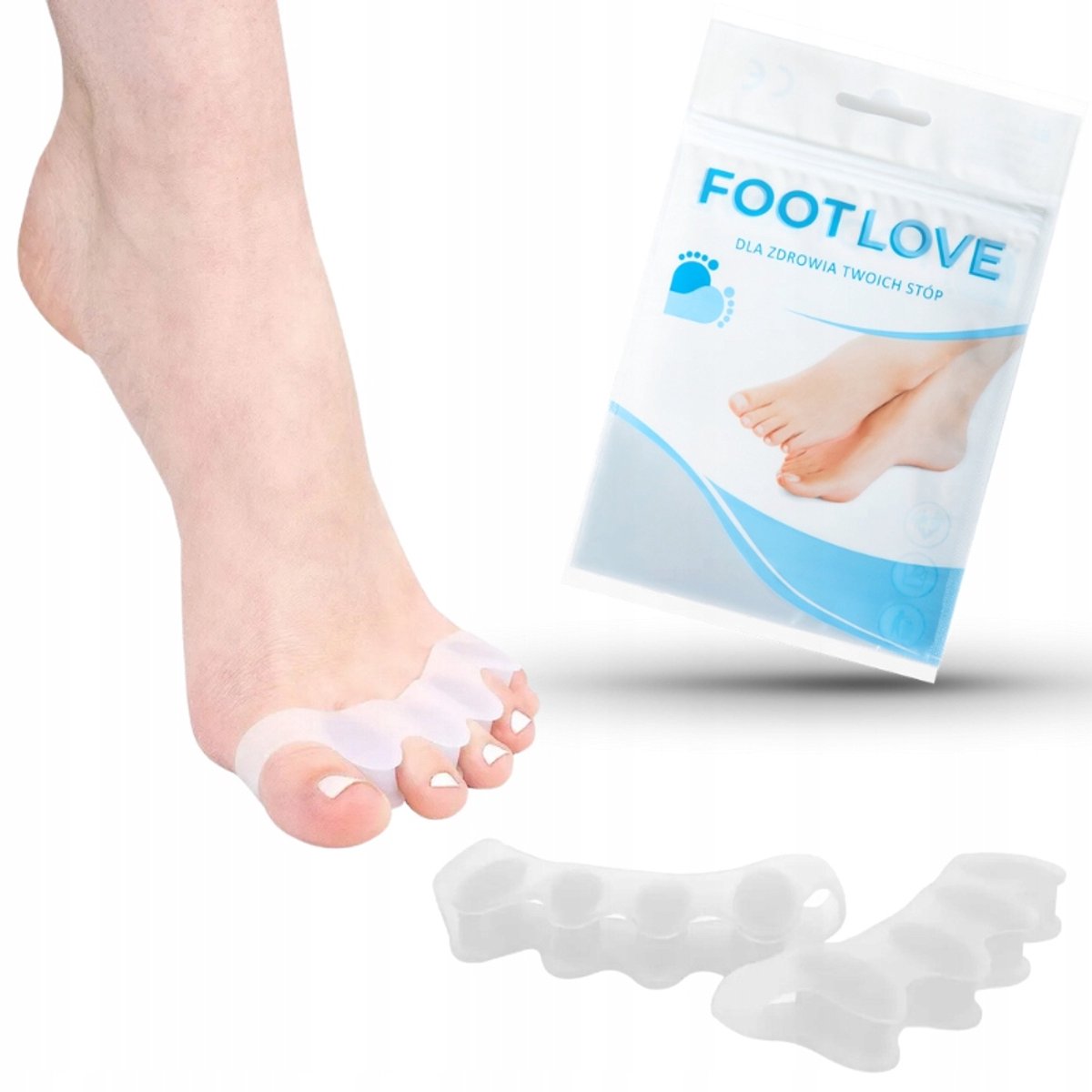 Gel Hallux Valgus Separators - Pijnverlichting voor Teen & Voet