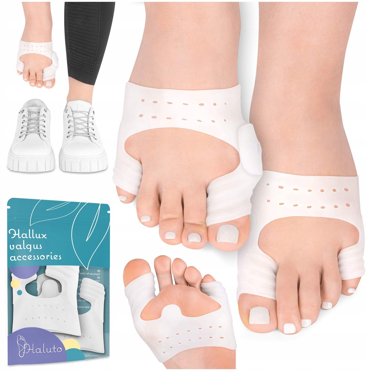 2x Hallux Valgus Beschermers - Siliconengelkussens voor comfort