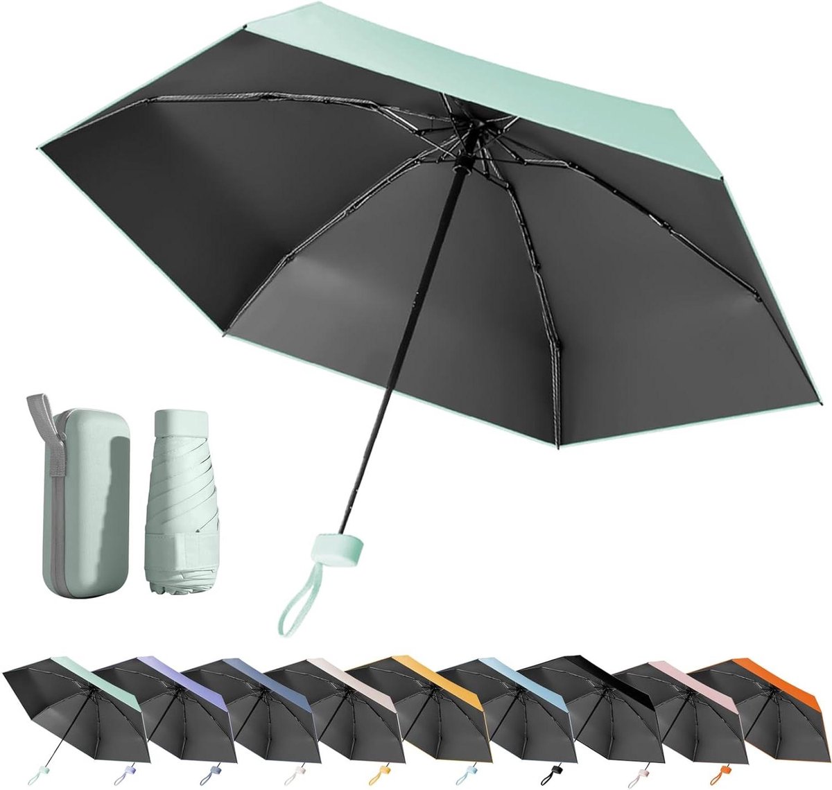CSGoods - Compacte Opvouwbare Reisparaplu voor Regen en Zonweer