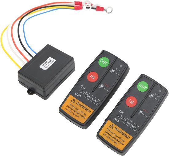 Produktbild von Wireless Winch Remote Control Kit – 75 Ft Reichweite, 12V/24V, 2 Sender + 1 Empfänger, Für ATV, Truck & Auto