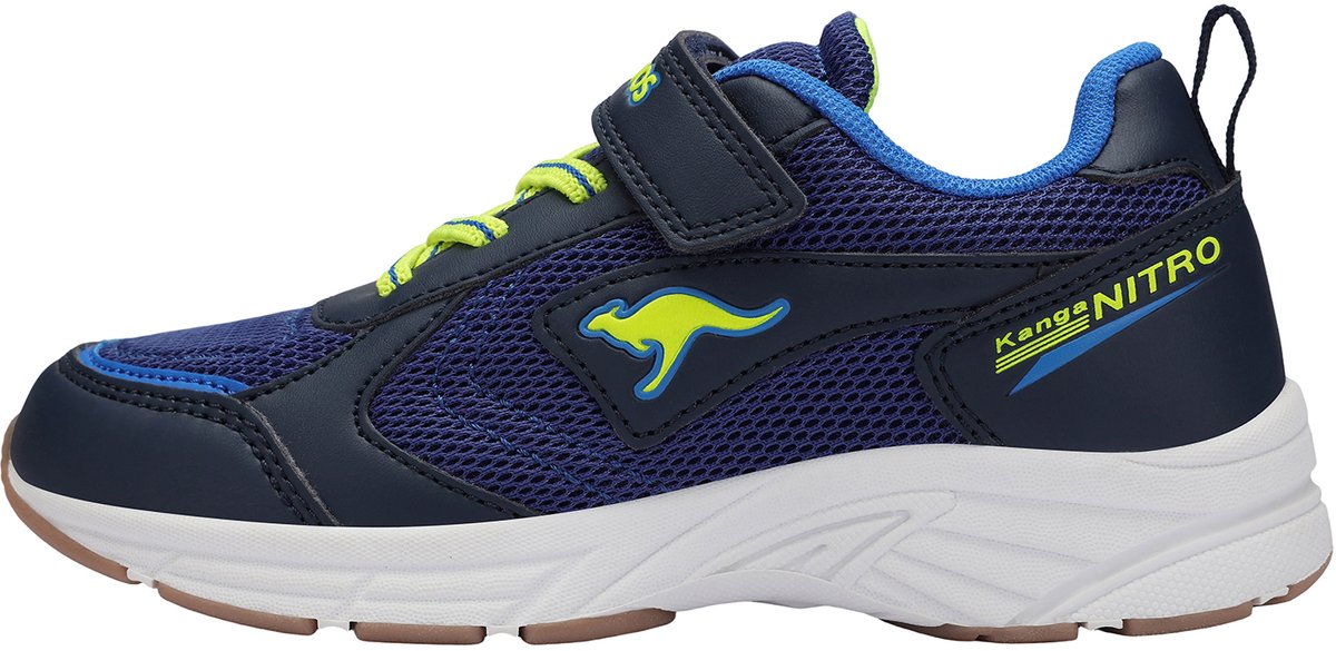 KangaROOS Kinderen K-Ni Chino EV Sneaker 10281 000 4386 Navy/Neon Yellow