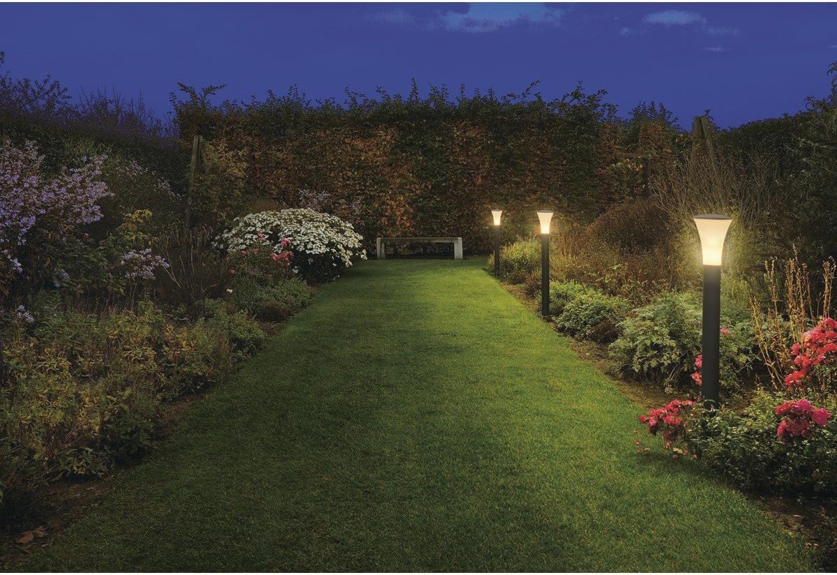 Buitenverlichting Armatuur voor Wegen en Tuinen - LED Tuinlamp Wit IP55 E27 24W