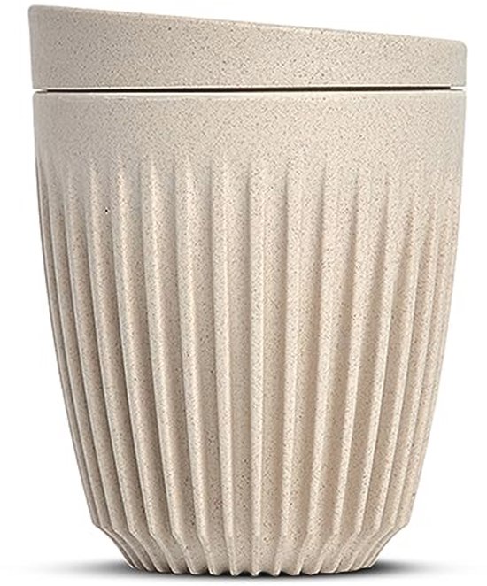 Huskee Tasses à Café Avec Couvercles - Tasses Réutilisables Isothermes En Coques De Café 177ml