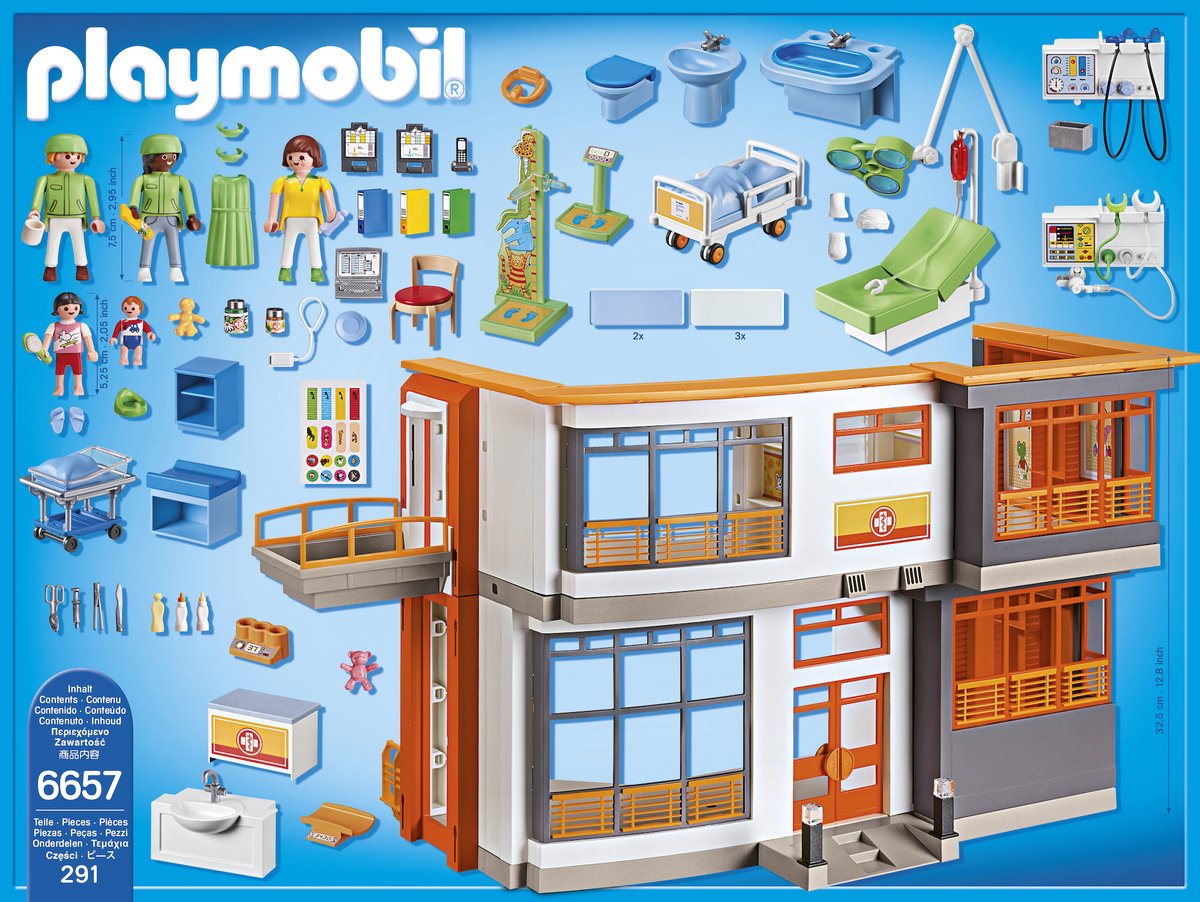 PLAYMOBIL City Life Compleet ingericht kinderziekenhuis - 6657 — afbeelding 8