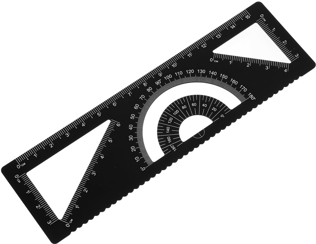 IMPERATORIS® Geometrie Set - Geodriehoeken & Passer Set - Schoolpasserset met Potloodvullingen, Gum, Linialen en Accessoire Voor Studenten - 1 delig