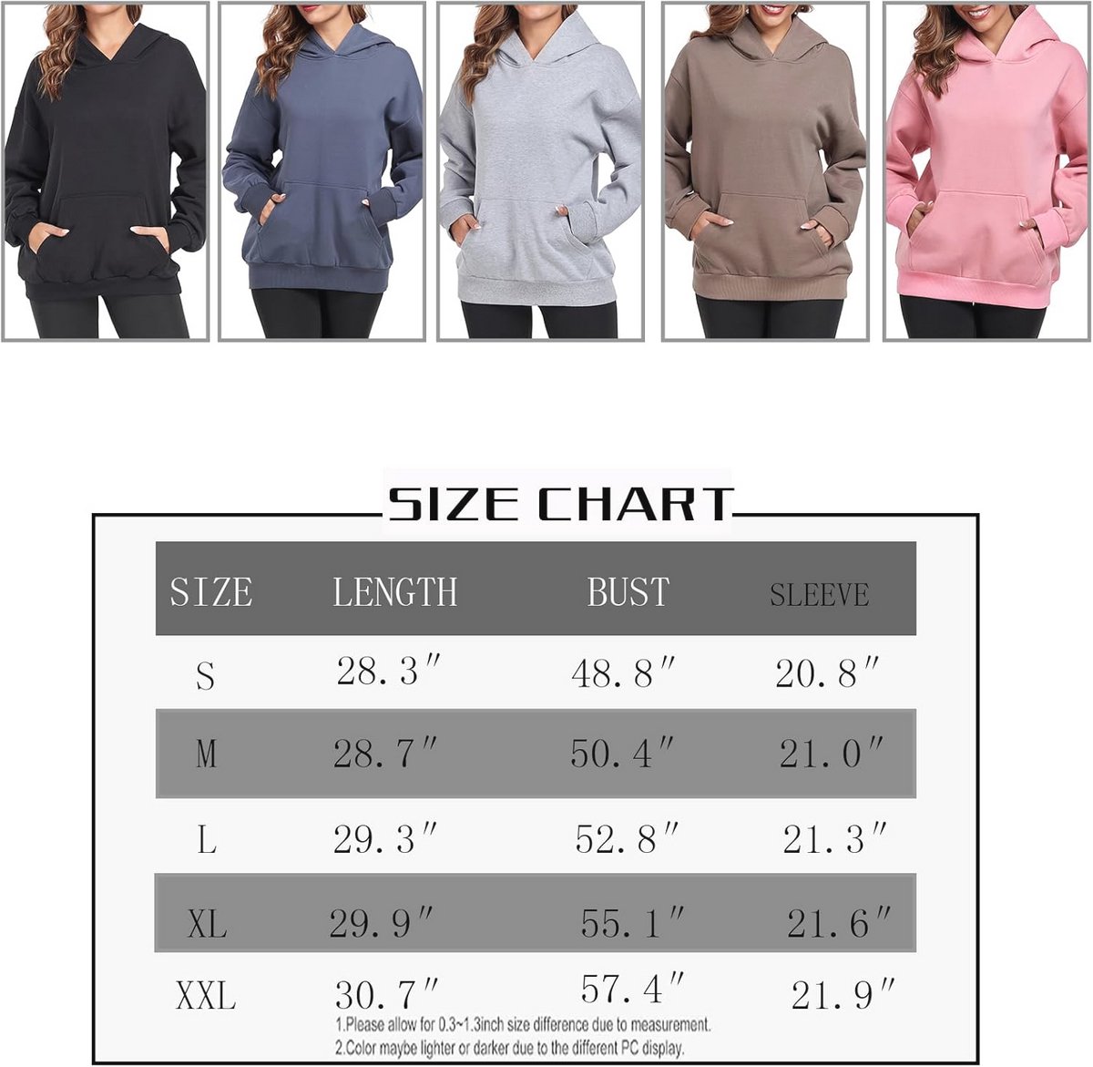 Dames Sweatshirt met Capuchon - Oversized en Warm voor Herfst en Winter