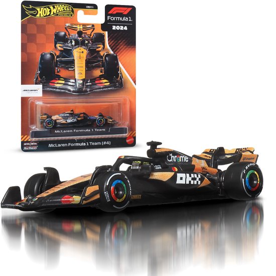 Hot Wheels Premium Metalen Formule 1 Verzamelbaar Speelgoed Raceauto - Lando Norris McLaren