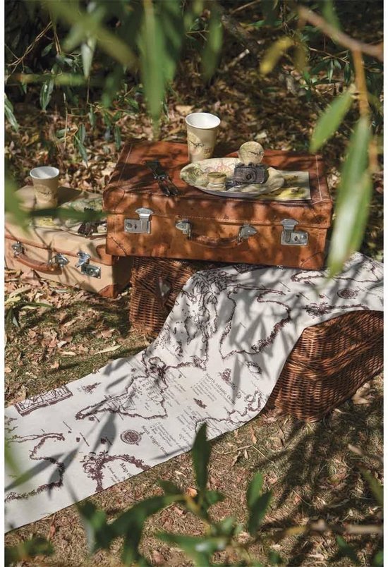 Tafelloper - Wit kant met bloemen - Loper 90 x 40 cm • Quality Home