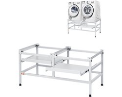 VEVOR Wasmachine Onderstel Droger Onderbouw Voetstuk 1230x635x625mm 267kg