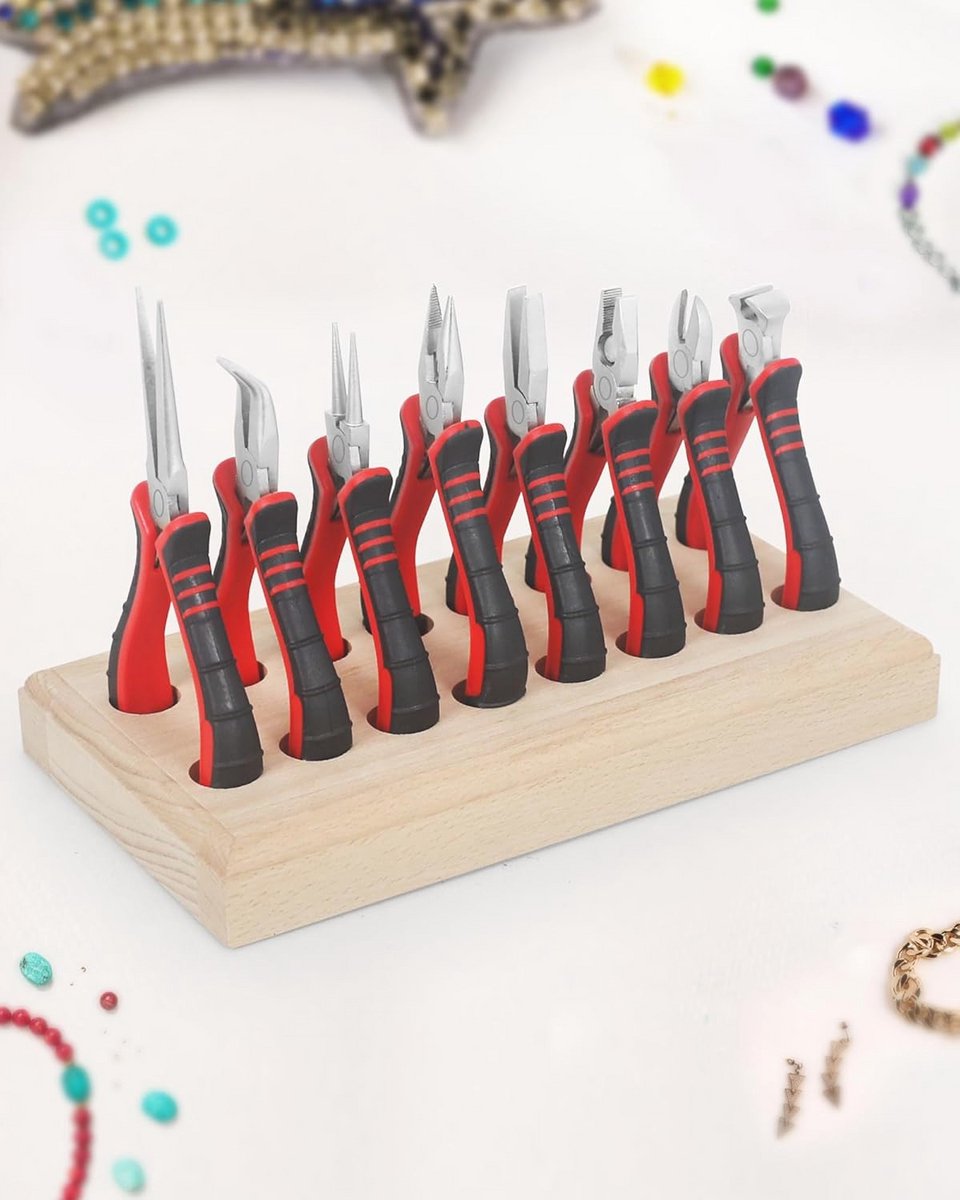 8-delige tangenset voor sieraden maken - Mini Precisie DIY Multitooltang en Kralen Reparatiebenodigdheden