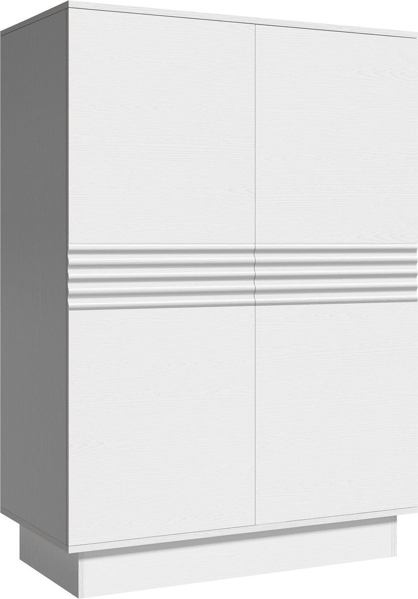 Toro-Highboard - 2-deurs - Wit
